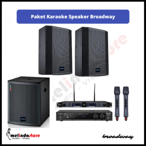 Paket Karaoke Speaker Broadway 8 Inch | Subwoofer Broadway COX15